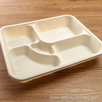 Eco Cornstarched bioplastic disposable biodegradable plate